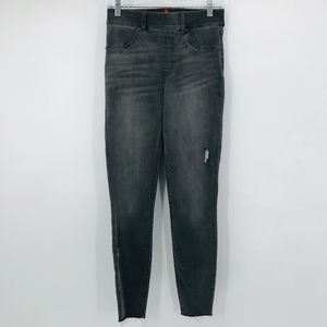 Spanx Women’s Distressed Skinny Stretch Jeans Gary Size Small